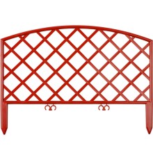GRINDA Плетень, 24 х 320 см, терракот, 7 секций, декоративный забор (422207-T) GRINDA Плетень, 24 х 320 см, терракот, 7 секций, декоративный забор (422207-T)