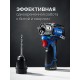 ЗУБР КОМБИ #5 набор: дрель-шуруповерт + мини УШМ + LED фонарь, BRUSHLESS, 12 В, 45 Н·м, 2 АКБ тип Т7 (4 и 2 А·ч), кейс, Профессионал (DB-125-42ABF)