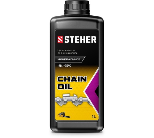 STEHER 1 л, цепное минеральное масло для бензо и электропил (76021-1) STEHER 1 л, цепное минеральное масло для бензо и электропил (76021-1)
