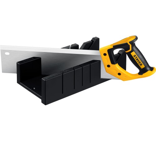 STAYER 100 х 52 мм, 350 мм, пластиковое стусло с пилой, Professional (15395-35) STAYER 100 х 52 мм, 350 мм, пластиковое стусло с пилой, Professional (15395-35)