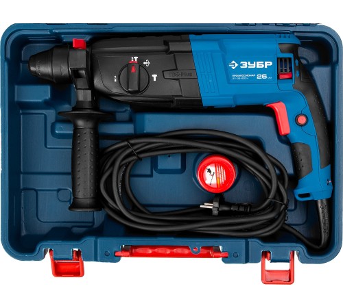 ЗУБР 26 мм, 800 Вт, перфоратор SDS Plus, Профессионал (ЗП-26-800 К)