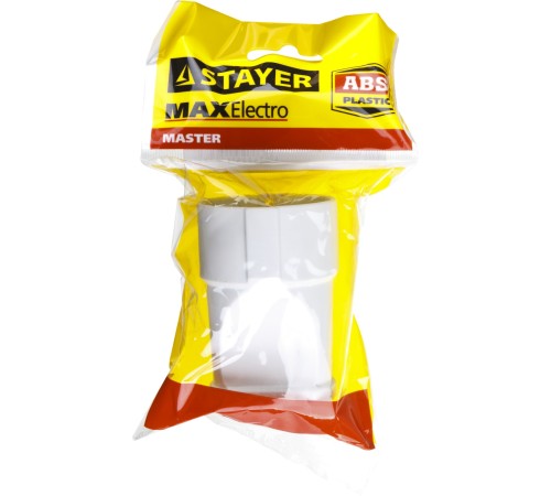 STAYER MAXElectro, 16 A, белая, электрическая розетка (55180-W)