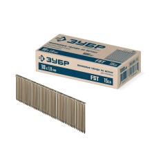 ЗУБР FST 18 х 1.8 мм, финишные гвозди по бетону оцинкованные, калибр 15GA, 1000 шт (305389-18)