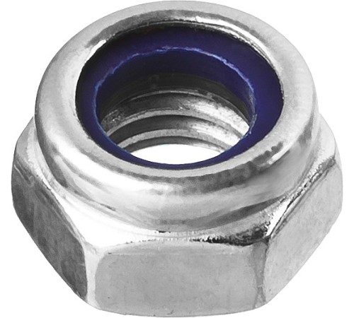 ЗУБР DIN 985, кл. пр. 8, M3, цинк, 18 шт, самостопорящаяся гайка с нейлоновым кольцом (4-303586-03)