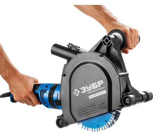 ЗУБР d 180 мм, 2100 Вт, 45 мм, штроборез (бороздодел), метал. ящик, Профессионал (ЗШ-П45-2100 ПВТК)