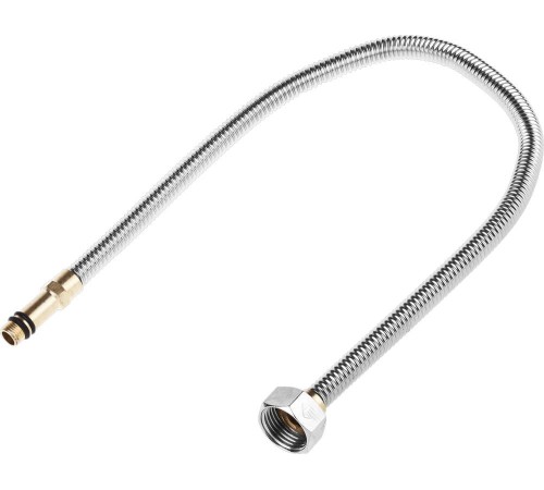 ЗУБР 1/2″, 0.5 м, гайка-штуцер, сильфонная подводка для смесителей с удлиненным штуцером (51013-050)