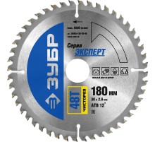 ЗУБР Чисторез, 180 x 30 мм, 48Т, пильный диск по дереву, Профессионал (36905-180-30-48)