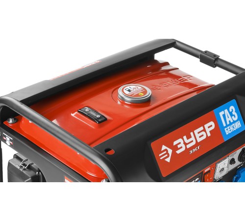 ЗУБР 2200 Вт, гибридный генератор (бензин / газ) (ЗЭСГ-2200-М2)