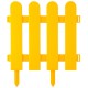 GRINDA Штакетник, 29 х 224 см, желтый, 7 секций, декоративный забор (422209-Y)