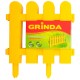 GRINDA Штакетник, 29 х 224 см, желтый, 7 секций, декоративный забор (422209-Y)