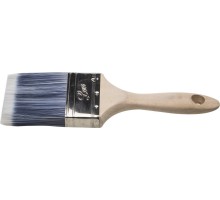 STAYER AQUA-LUX, 75 мм, 3″, искусственная щетина, деревянная ручка, для воднодисперсионных и акриловых ЛКМ, плоская кисть (01055-075)