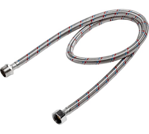 STAYER 1/2″, 1 м, гайка-штуцер, гибкая подводка для воды, Professional (51015-G/S-100)