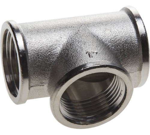 GENERAL FITTINGS внутренняя резьба 1″, никель, тройник (51052-1)
