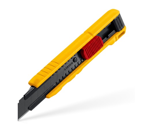 STAYER COBRA Black, 18 мм, нож из АБС пластика, автостоп (0913)