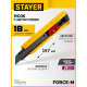 STAYER COBRA Black, 18 мм, нож из АБС пластика, автостоп (0913)