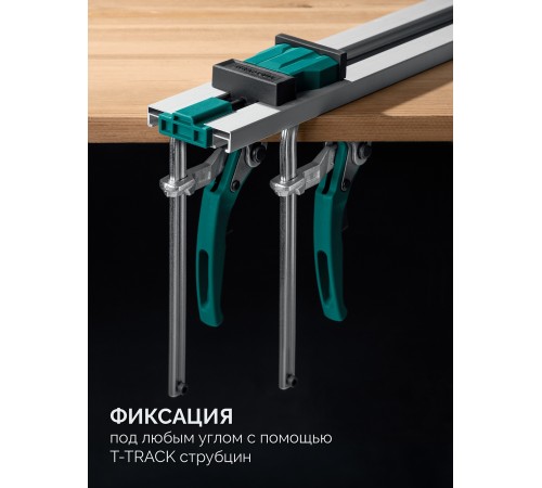 KRAFTOOL CG-T 100, 1025 мм, c T-track, зажимная, направляющая шина (32235-1.0)