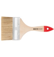 Кисть флейцевая Халяль, толщ. 11 мм, 30% светлый конский волос + 70% PET, дер. ручка, ширина 100 мм MC