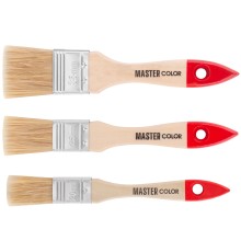 Набор из 3-х флейцевых кистей с деревянными ручками: ширина 20, 25, 35 мм, натур. щетина, 55% топс MC Набор из 3-х флейцевых кистей с деревянными ручками: ширина 20, 25, 35 мм, натур. щетина, 55% топс MC