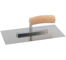 Кельма нержавеющая, деревянная ручка, 270 x 130 мм MC