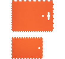 Набор пластиковых зубчатых шпателей, 2 шт: 175x130 мм, 130x90 мм MC