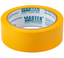 Лента малярная золотистая, рисовая бумага, термостойк. до 120°C, УФ-стойкость до 30 дней, 36 мм х 25 м MC
