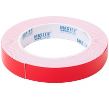 Лента клейкая двусторонняя ультра-сильная Master Color Ultra Power, 19 мм x 5 м, цвет белый MC