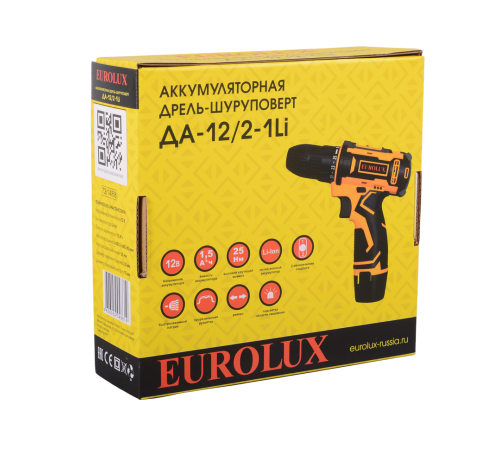 Дрель-шуруповерт Eurolux ДА-12/2-1Li Дрель-шуруповерт Eurolux ДА-12/2-1Li