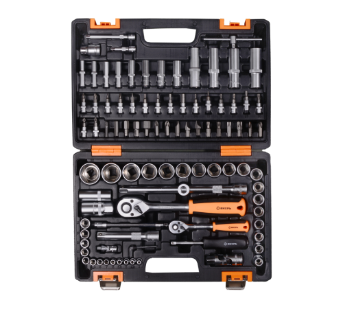 Набор инструментов АВТО, 1/2" , 1/4" , CrV, в кейсе 94 предм Вихрь
