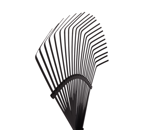 Грабли веерные Вихрь 22 зуба, сталь, металлический черенок