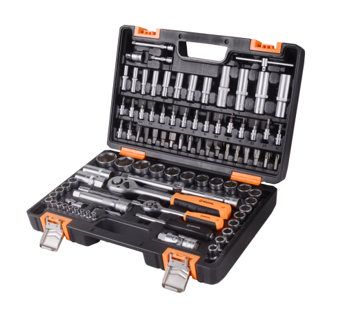 Набор инструментов АВТО, 1/2" , 1/4" , CrV, в кейсе 94 предм Вихрь