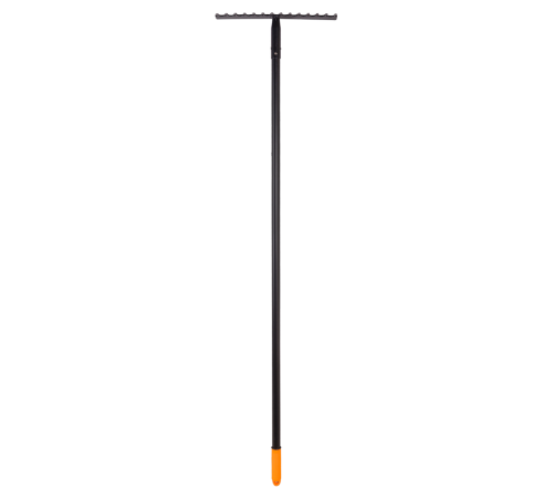 Грабли прямые Вихрь 14 зубьев, сталь, с металлическим черенком