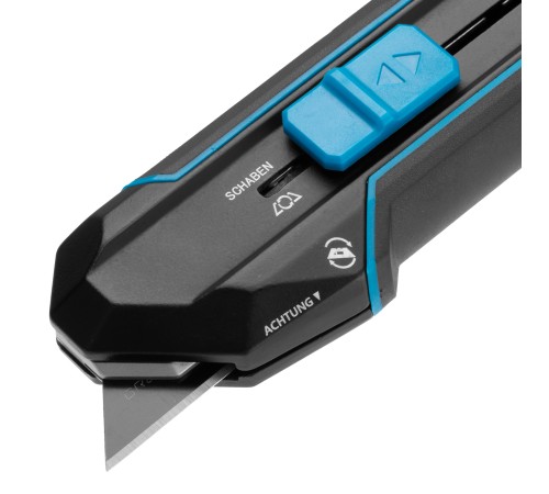 Нож-скребок выдвижной, 19мм, сменное лезвие, SK2, 5 запас. лезвий, алюмин. корпус GROSS