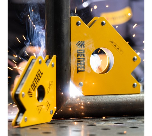 Фиксатор магнитный для сварочных работ усилие 75 LB Denzel