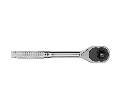 Ключ-трещотка 1/4", 45 зубьев, цельнометаллический, с быстрым сбросом, CrV, хром Сибртех