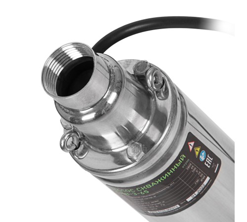 Скважинный насос СНВ-3-65, винтовой, диаметр 3", 700 Вт, 1800 л/ч, напор 65 м Сибртех