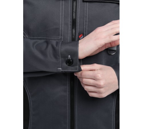 Костюм женский Формула-1 IMP (тк.Смесовая,240) брюки, т.серый/св.серый/черный