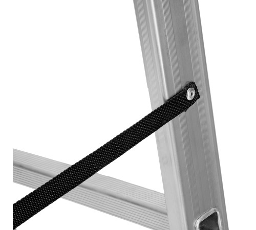 Лестница, 2 х 11 ступеней, алюминиевая, двухсекционная, Сибртех