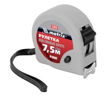 Рулетка Fine,7,5 м х 25 мм,пластиковый корпус Matrix