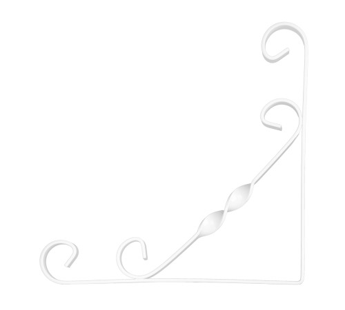 Кронштейн декоративный, 200 х 200 мм, белый Сибртех