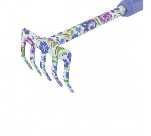 Грабли 5 - зубые, 85 х 440 мм, стальные, удлиненная рукоятка, Flower Mint, Palisad