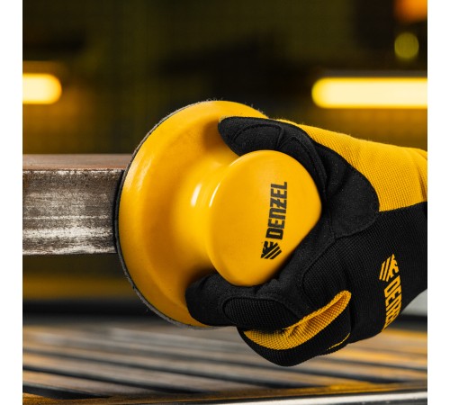 Брусок для шлифования, круглый, 125 мм, с "липучкой"// Denzel