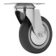 Колесо поворотное D 100 мм, крепление  платформенное Сибртех