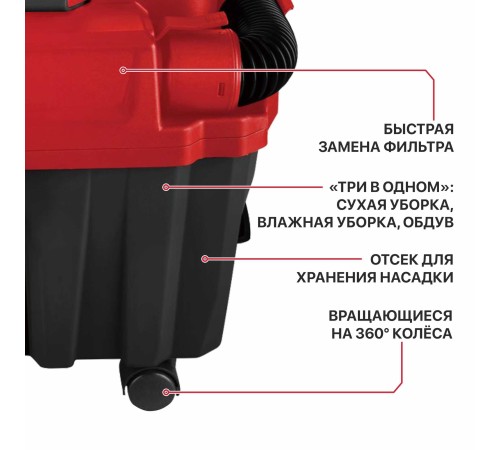 Пылесос аккумуляторный бесщёточный P.I.T. PVC20H-10A (без АКБ и ЗУ)