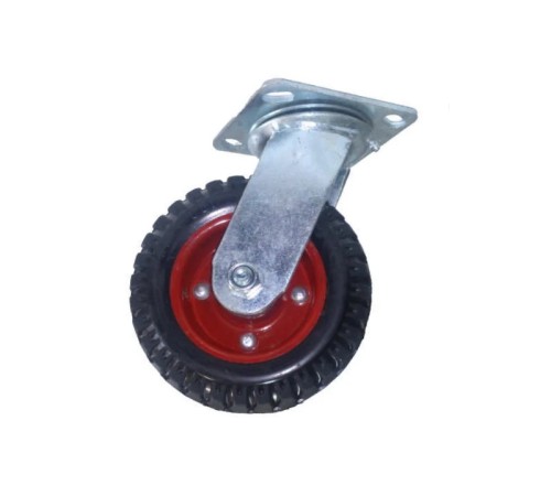 Колесо большегрузное поворотное PS 250 250 мм резина с протектором (N) Колесо большегрузное поворотное PS 250 250 мм резина с протектором (N)