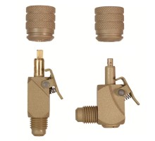 2 быстросъёмных соединения с клапаном Шредера Refco V-35410+35412