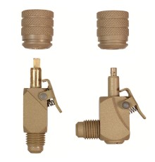 2 быстросъёмных соединения с клапаном Шредера Refco V-35410+35412