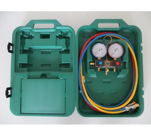 Двухвентильный манометрический коллектор Refco SM2-3-DS-MULTI-CA-CCL-60 Двухвентильный манометрический коллектор Refco SM2-3-DS-MULTI-CA-CCL-60