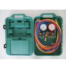 Четырехвентильный манометрический коллектор Refco M4-3-DELUXE-DS-CLIM