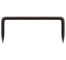 Скоба строительная круглая кованая 6/200/60