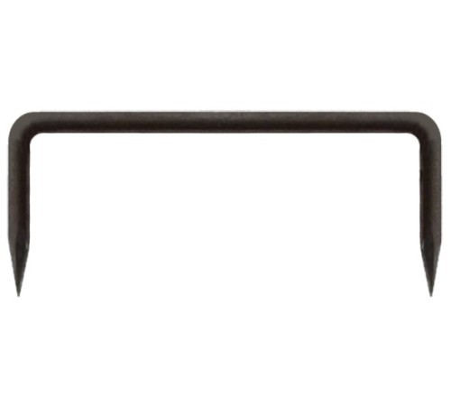 Скоба строительная круглая кованая 6/200/60